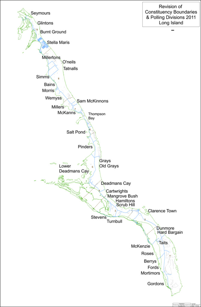 Long Island Bahamas, Long Island vymaps.com